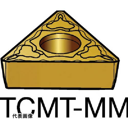 ターニングチップ SANDVIK コロターン107 旋削用ポジチップ(120) 2025 [TCMT 09 02 04-MM 2025] 10個セット 送料無料｜ルーペスタジオ