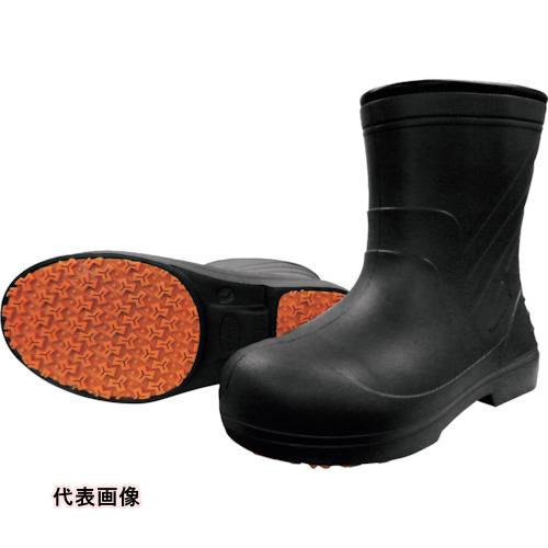 喜多 柔らかいEVAラバー安全ショートブーツ KR7050 ブラック M(24.5~25.0) [KR7050-BK-M] KR7050BKM 販売単位：1 送料無料