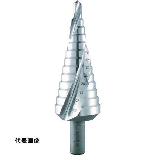 ストレートシャンクタイプ ALPEN 【売切廃番】2枚刃スパイラルステップドリル 30mm ハイス [72200630] 販売単位：1 送料無料