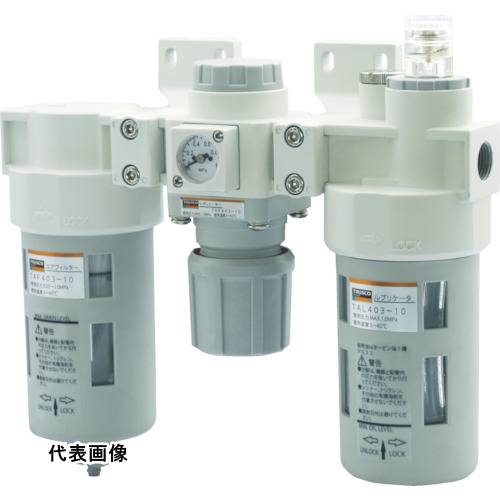 TRUSCO トラスコ中山 FRLユニット 口径Rc1/2(3点セット) [TACT403-15] 販売単位：1 送料無料｜ルーペスタジオ