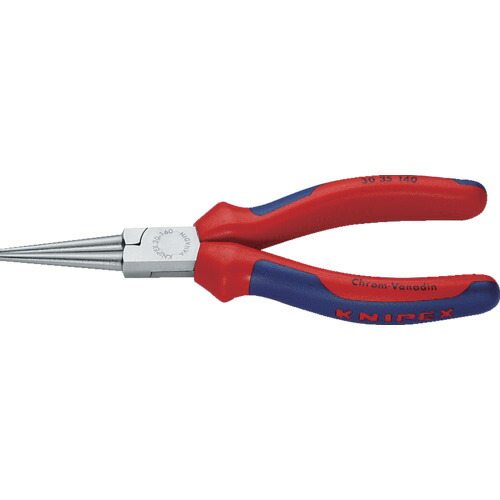 KNIPEX 【売切廃番】ロングノーズプライヤー 丸口 コンフォートハンドル 140mm [3035-140] 販売単位：1 送料無料