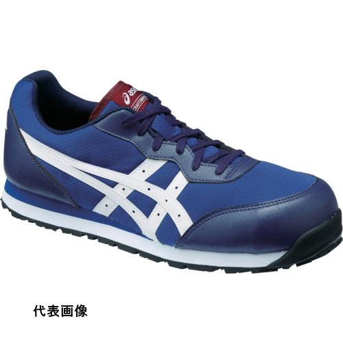安全靴 作業靴 シューズ ワーキングシューズ おすすめ ASICS ウィンジョブ CP201 インディゴブルー×ホワイト 27.0cm asics 安全 靴 [FCP201.4901-27.0] 販売単位：1 送料無料