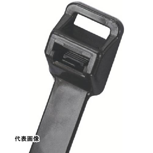 結束バンド 工具 ケーブル 配線 固定 仮止めタイプ PANDUIT リリースタイ 取り外し可能ナイロン結束バンド 耐候性黒 100本 [PRT5EH-C0] 販売単位：1 送料無料