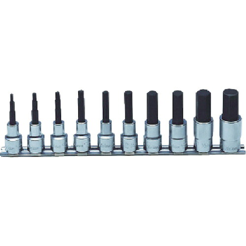 Ko-ken ヘックスビットソケットセット 差込角12.7mm [RS4010M/10-L50] RS4010M10L50 販売単位：1 送料無料