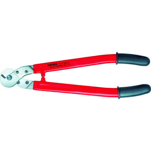 絶縁工具 ケーブルカッター KNIPEX 【売切廃番】9577-600 絶縁ケーブルカッター 1000V [9577-600] 販売単位：1 送料無料｜ルーペスタジオ