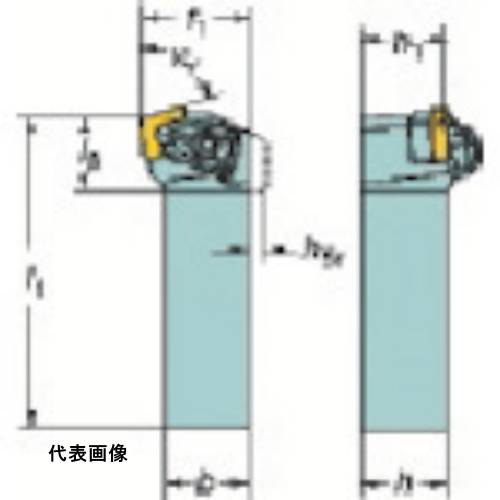 工具ターニングホルダー ダブルクランプホルダ SANDVIK コロターンRC ネガチップ用シャンクバイト(410) 旋盤加工 旋削加工 旋盤加工 [DCKNR 2525M 12] 販売単位：1 送料無料