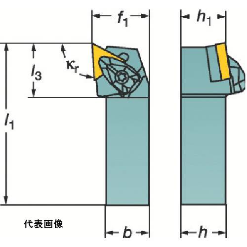 工具ターニングホルダー ダブルクランプホルダ SANDVIK コロターンRC ネガチップ用シャンクバイト(410) 旋盤加工 旋削加工 旋盤加工 [DTGNR 2525M 22] 販売単位：1 送料無料