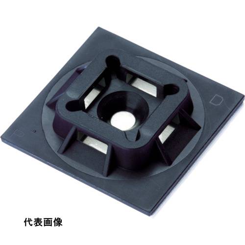 PANDUIT マウントベース アクリル系粘着テープ付き 耐候性黒(500個入) [ABM100-AT-D0] 販売単位：1 送料無料｜ルーペスタジオ