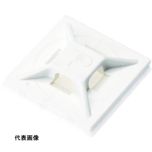 PANDUIT マウントベース ゴム系粘着テープ付き 白 (500個入) [ABMM-A-D] 販売単位：1 送料無料｜ルーペスタジオ