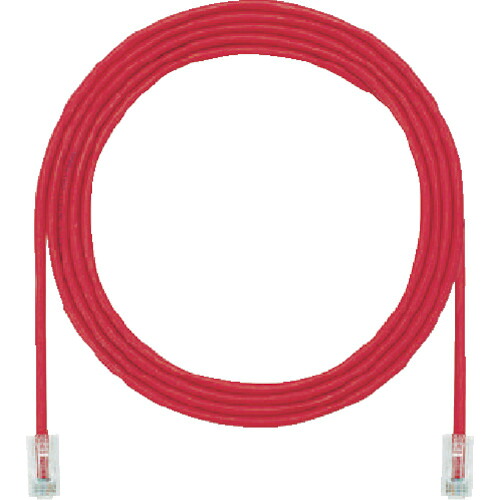 PANDUIT カテゴリ6細径パッチコード 10m 赤 UTP28SP10MRD [UTP28SP10MRD] 販売単位：1 送料無料