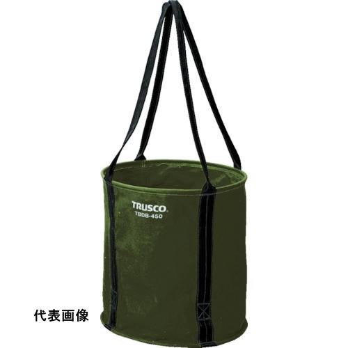 工具 収納 おすすめ 工具袋 工具入れ 作業 携帯 TRUSCO トラスコ中山 大型電工用バケツ オリーブドラブ Φ600X600 [TBDB-600-OD] 販売単位：1 送料無料