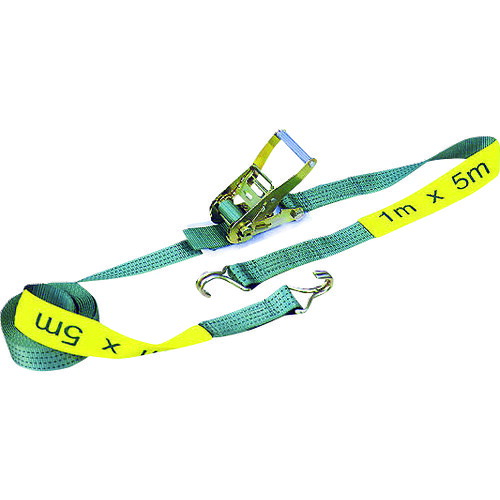 ニッコウ ベルト荷締機 ナローフック付 幅50mm 長さ1m(固定)・5m(調整) [NK-BL50DJ-5] 販売単位：1 送料無料