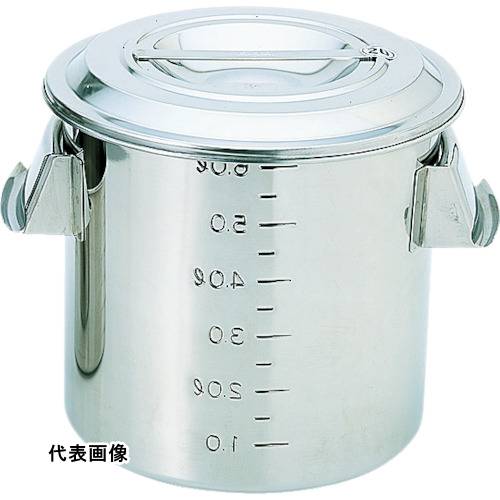 TRUSCO トラスコ中山 ステンレスポット蓋付 300x300 21L 手付 [TSH-4630] 販売単位：1 送料無料