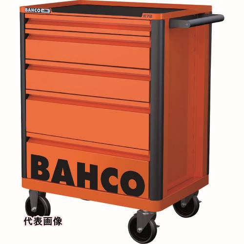 スチール製ワゴン キャビネットタイプ BAHCO スチール製ワゴン ツールストレージエントリー ブラック 5段 [1472K5BLACK] 1472K5BLACK 販売単位：1 送料無料