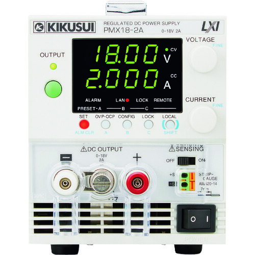 菊水電子 コンパクト直流安定化電源 PMXーAシリーズ [PMX18-2A] PMX182A 販売単位：1 送料無料