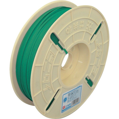 ビニタイ ポリエチレン リール巻 4mm×500M 緑 [QCP-500-1] QCP5001 販売単位：1 送料無料