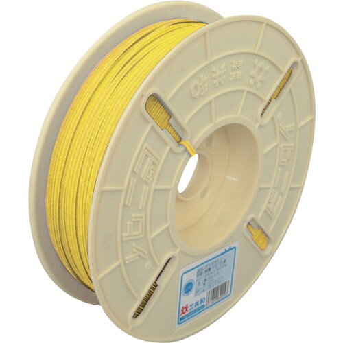 ビニタイ ポリエチレン リール巻 4mm×500M 黄 [QCP-500-2] QCP5002 販売単位：1 送料無料