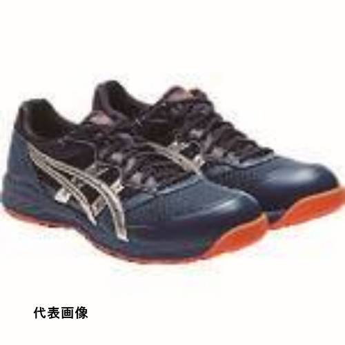 安全靴 作業靴 シューズ ワーキングシューズ おすすめ ASICS ウィンジョブ CP210 マコブルー&times;シルバー 24.0cm asics 安全 靴 [1273A006.400-24.0] 1273A006.40024.0 販売単位：1 送料無料｜ルーペスタジオ