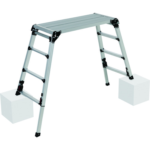 PiCa 四脚アジャスト式足場台 上部操作タイプDXJ型 [DXJ-W91209A] DXJW91209A 販売単位：1 送料無料｜ルーペスタジオ