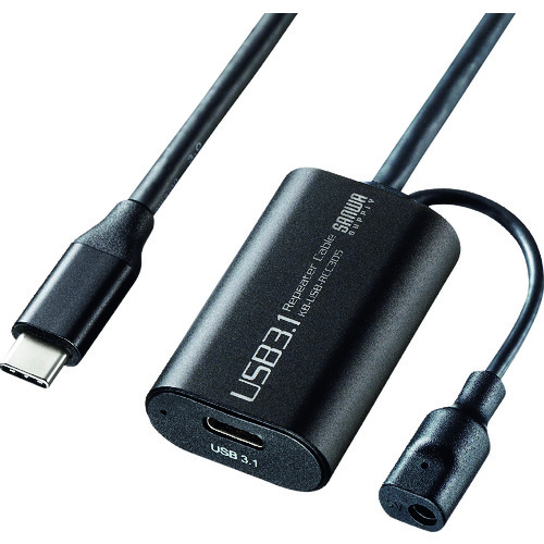 USBハブ SANWA 5m延長USB3.1 Type C-Type Cアクティブリピーターケーブル [KB-USB-RCC305] KBUSBRCC305 販売単位：1 送料無料