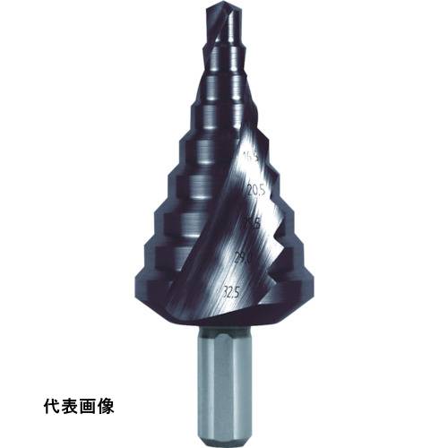 ストレートシャンクタイプ RUKO 【売切廃番】2枚刃スパイラルステップドリル 38.5mm チタンアルミニウム [101091F] 販売単位：1 送料無料