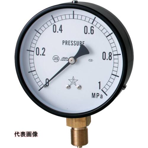 右下 圧力計 AVT3/8×100×1MPa [G411-211-V-1MPA] 販売単位：1 送料無料