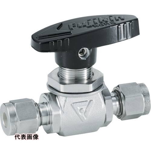 Fujikin SUS製4.90MPaパネルマウント式ボール弁PUBV958V [PUBV-95-8-V] PUBV958V 販売単位：1 送料無料