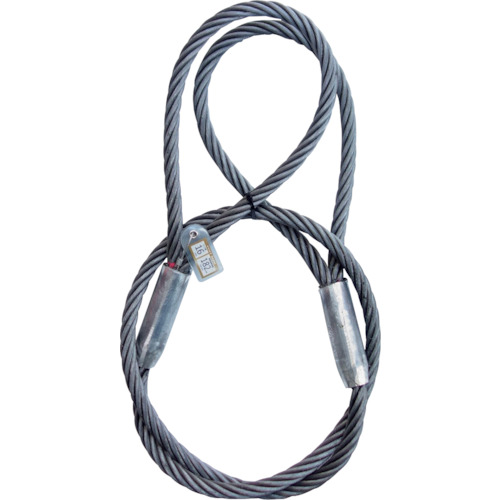 高価値セリー ワイヤロープスリング 大綱 高強度6×37 かがやき 18mm 6m KG-1860 KG1860 販売単位 fucoa.cl