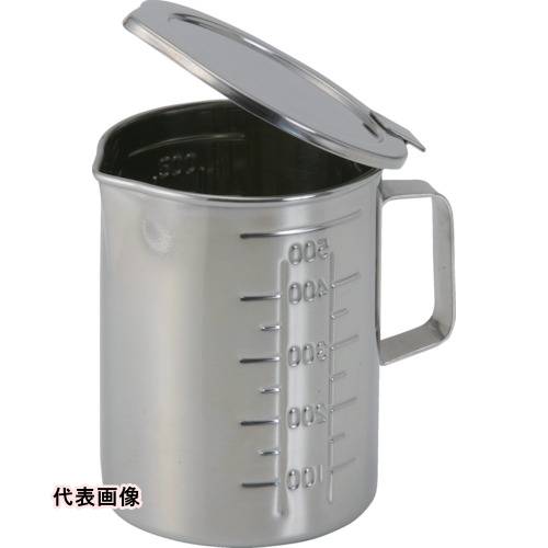 オオモリ フタ付口付ビーカー(丁番タイプ) 1L [OM49-65] OM4965 販売単位：1 送料無料