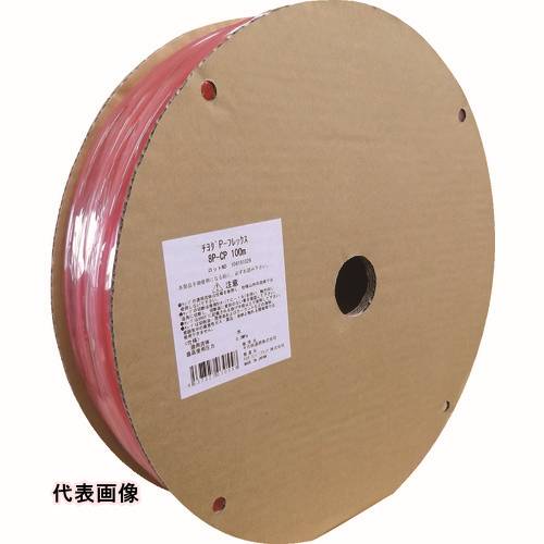 チヨダ ポリウレタンチューブ PフレックスチューブCP(透明ピンク)12mm/100m [12P-CP 100M] 販売単位：1 送料無料