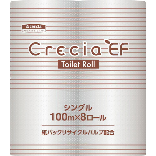 クレシア トイレットペーパー EFトイレットロール100m シングル [10123] 10123 販売単位：1 送料無料