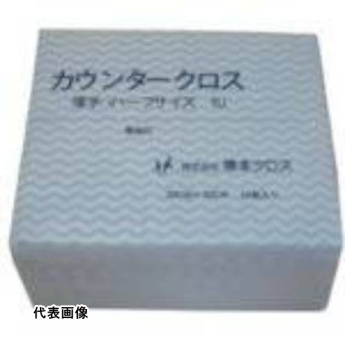 橋本クロス カウンタークロス(ハーフ)薄手 ブルー (50枚&times;24袋=1200枚) [1UB] 販売単位：1 送料無料｜ルーペスタジオ