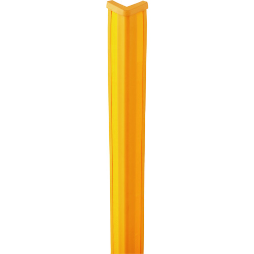 緑十字 コーナー用ガードパッド 黄 反射タイプ GPL-3M 50&times;50&times;1000mm 塩ビ [246053] 販売単位：1 送料無料｜ルーペスタジオ