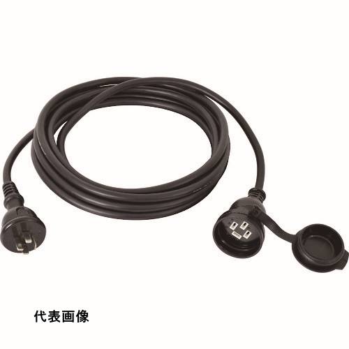 NICHIDO 防雨延長コ-ド 三相200V 5m [4P-20AW5] 販売単位：1 送料無料