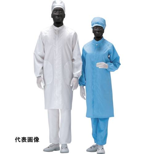 ミドリ安全 男女共用コート クリーンウェア ブルー 4L [C3560B-4L] 販売単位：1 送料無料