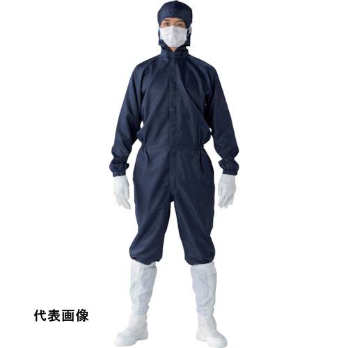 TriApex フード一体クリーンスーツ FH197C ネイビー 4L [FH197C-07-4L] FH197C074L 販売単位：1 送料無料｜ルーペスタジオ
