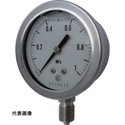 長野 グリセリン入圧力計 圧力レンジ(MPa):0.0~0.60 [GV50-123-0.6MP] 販売単位：1 送料無料 7,128円