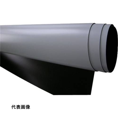 下西 白塩ビ付きシートマグネット T0.9X1mX1m [NT7SVW091M1M] 販売単位：1 送料無料