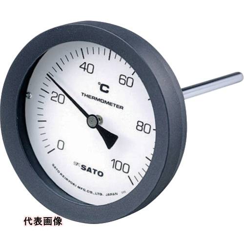 佐藤 バイメタル式温度計 BM-T-100P 0~100℃ 50L (2080-12) [BM-T-100P-4] 販売単位：1 送料無料 8,460円