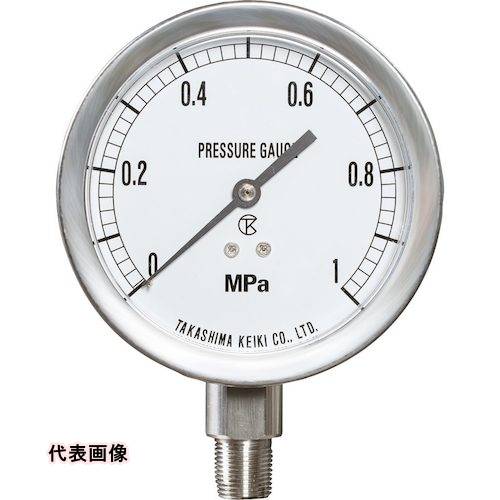 高島 ステンレス圧力計(A枠立型・φ60)圧力レンジ0.0~16MPa R1/4【1460216】 [1460216] 1460216 販売単位：1 送料無料｜ルーペスタジオ