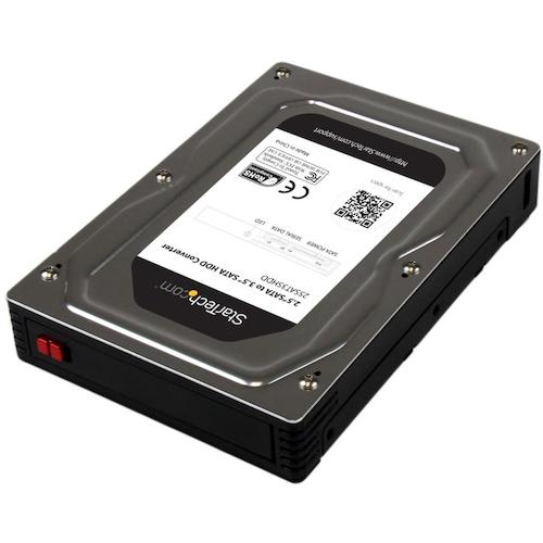 StarTech HDDコンバーター/2.5-3.5&rdquo;HDD変換ケース/HDD厚12.5mm迄/工具不要 [25SAT35HDD] 25SAT35HDD 販売単位：1 送料無料｜ルーペスタジオ
