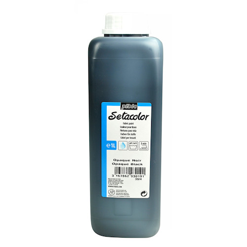 Pebeo 布用水性アクリル絵具セタカラー不透明 1L ブラックレーキ [293019] 293019 販売単位：1 送料無料