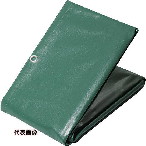 萩原 ターピー エステル帆布トラックシート H-3号 2tトラック グリーン 2.5m×3.6m [HH-3] 販売単位：1 送料無料