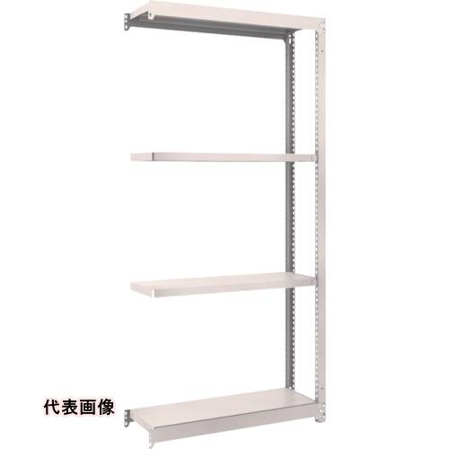 TRUSCO トラスコ中山 スチールラック M1.5型軽中量棚 860X445XH2400 4段連結 ネオグレー [M1.5-8344B NG] 販売単位：1 送料無料｜ルーペスタジオ