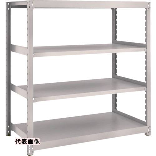 TRUSCO トラスコ中山 スチールラック M2型軽中量棚 1160×880×H1200 4段 単体 ネオグレー [M2-4494 NG] M24494 販売単位：1 送料無料