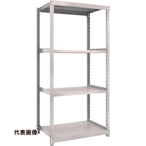 TRUSCO トラスコ中山 スチールラック M2型軽中量棚 860&times;880&times;H1800 4段 単体 ネオグレー [M2-6394 NG] M26394 販売単位：1 送料無料｜ルーペスタジオ