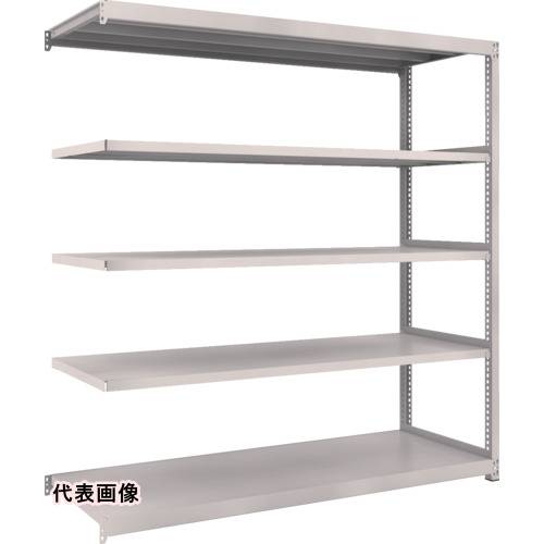 TRUSCO トラスコ中山 スチールラック M2型軽中量棚 1760&times;880&times;H1800 5段 連結 ネオグレー [M2-6695B NG] M26695B 販売単位：1 送料無料｜ルーペスタジオ