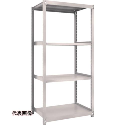 TRUSCO トラスコ中山 スチールラック M2型軽中量棚 860X600XH2100 4段 単体 ネオグレー [M2-7364 NG] 販売単位：1 送料無料｜ルーペスタジオ