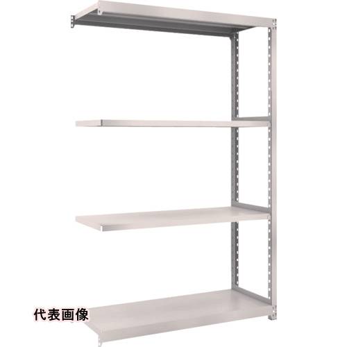 TRUSCO トラスコ中山 スチールラック M2型軽中量棚 1160X450XH2100 4段 連結 ネオグレー [M2-7444B NG] 販売単位：1 送料無料