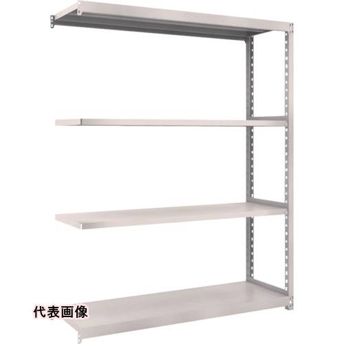 TRUSCO トラスコ中山 スチールラック M2型軽中量棚 1460X450XH2100 4段 連結 ネオグレー [M2-7544B NG] 販売単位：1 送料無料